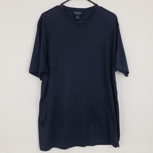 Brooks Brothers Mercerized Cotton Tee Comfy T Shirt Navy Blue size Large Casual